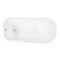 Aqua Eden Clawfoot Bathtubs, 66.56 L, 29.5 W, White/Polished Chrome, Cast Iron VCTND6630NF1 - alternate 6